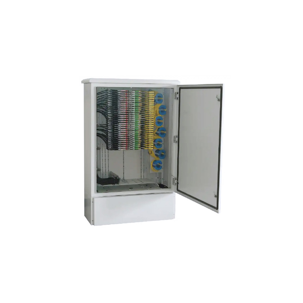 144 cores SMC/Stainless steel Fiber Optic Outdoor Cabinet for FTTH