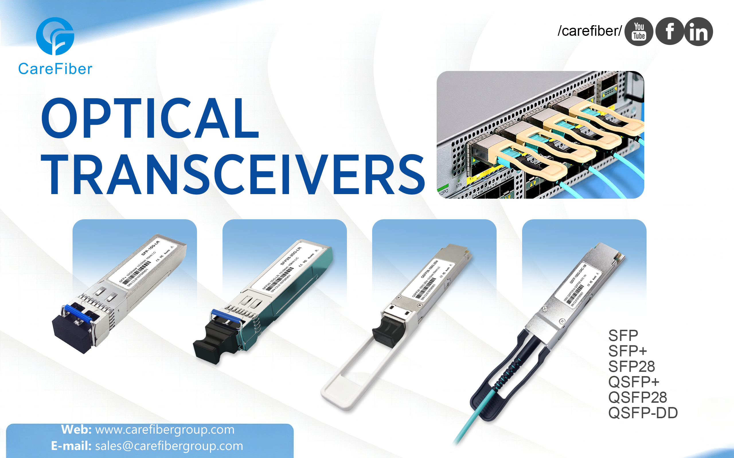 Optical Transceivers Explained: Types, Standards & Selection